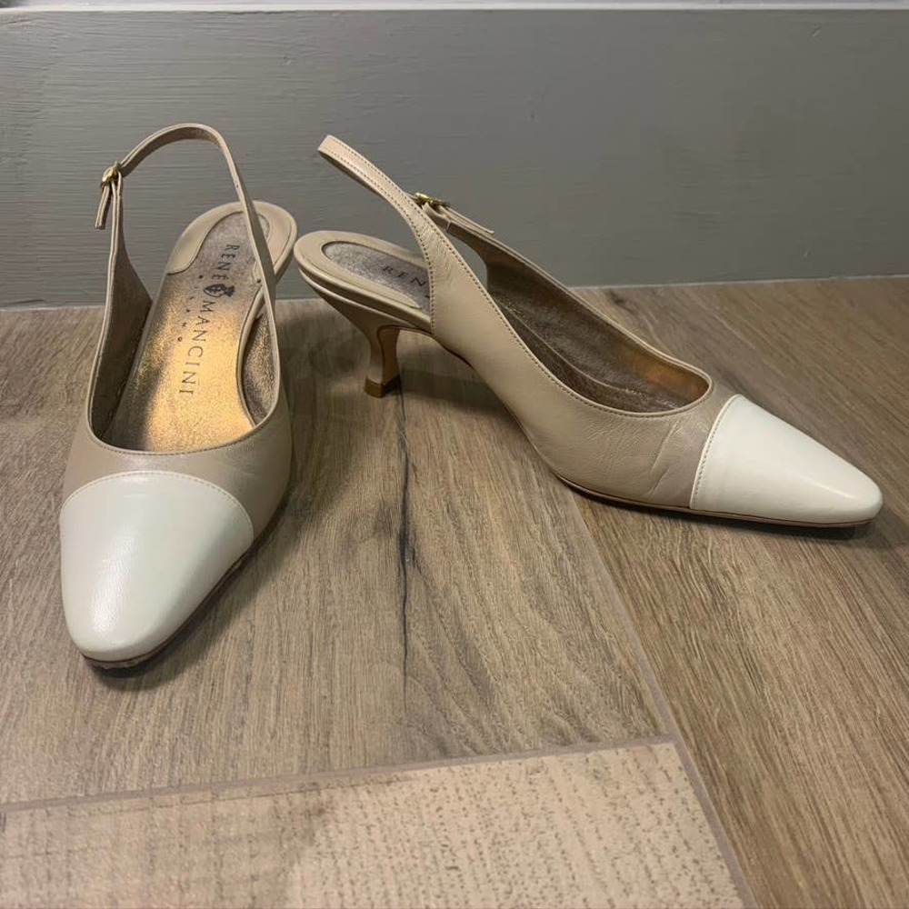 Rene Mancini Heals - Leather Slingback